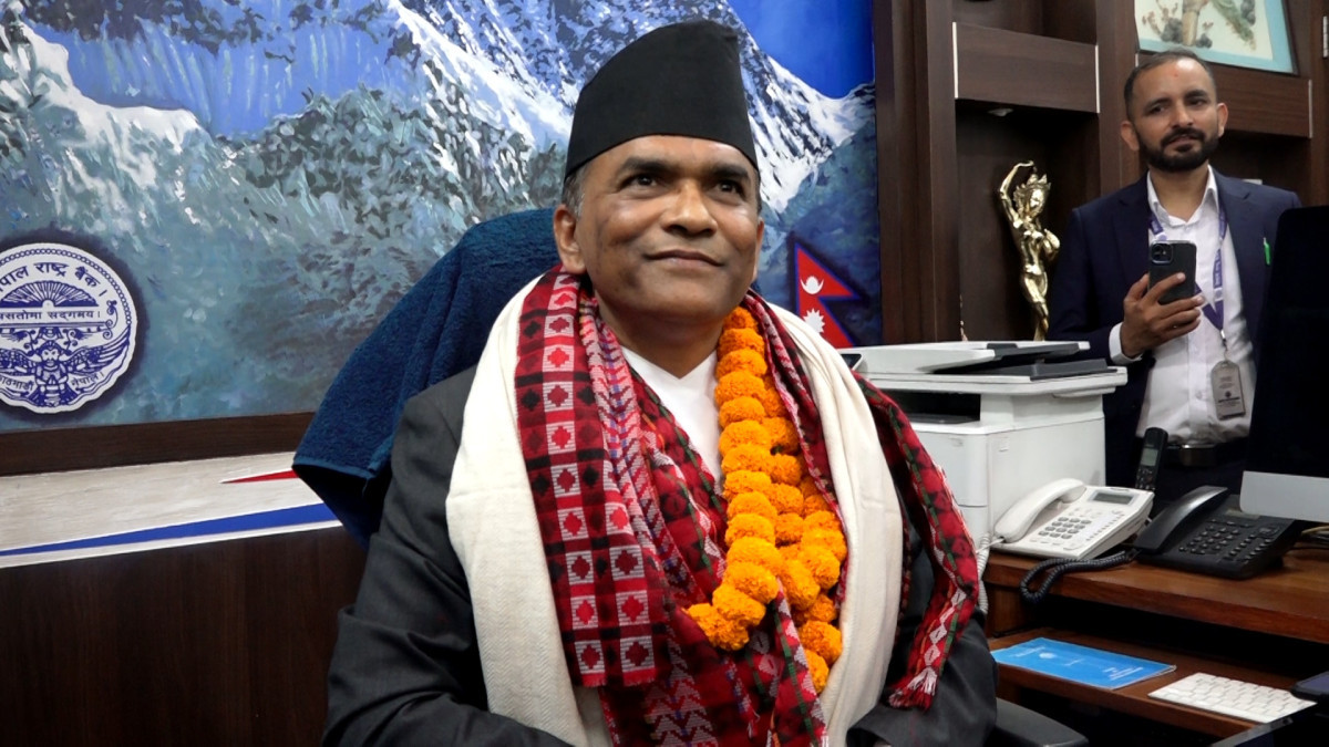 आर्थिक क्षेत्रमा राष्ट्र बैंकको भूमिका महत्वपूर्ण छ, त्यसैअनुसार काम गर्छुः नवनियुक्त गभर्नर पौडेल