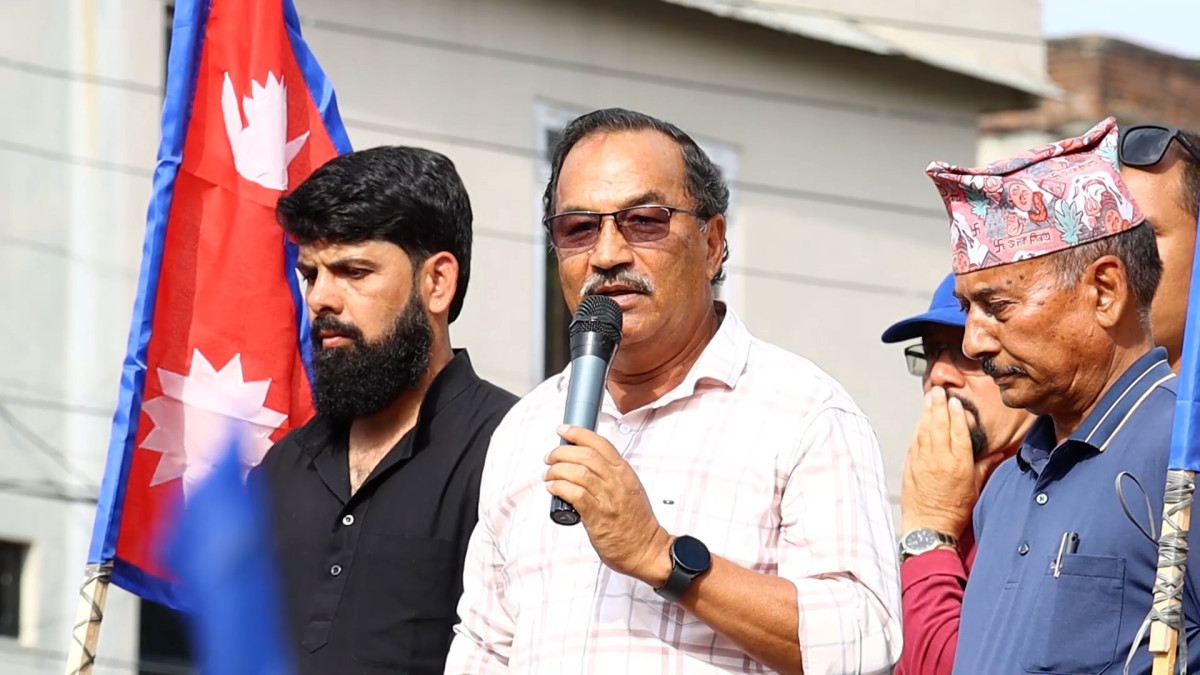 जारी आन्दोलन भ्रष्ट व्यवस्था र भ्रष्ट शासकबाट मुक्तिको लागि होः अध्यक्ष थापा