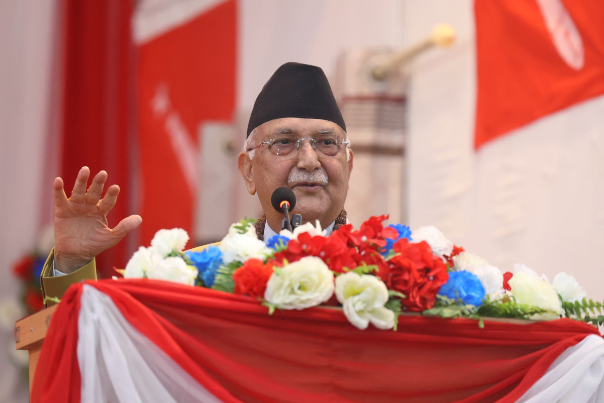 विरोधीहरु एमाले र नेपाली काँग्रेसको सहकार्य भड्काउने खेलमा छन्ः प्रधानमन्त्री