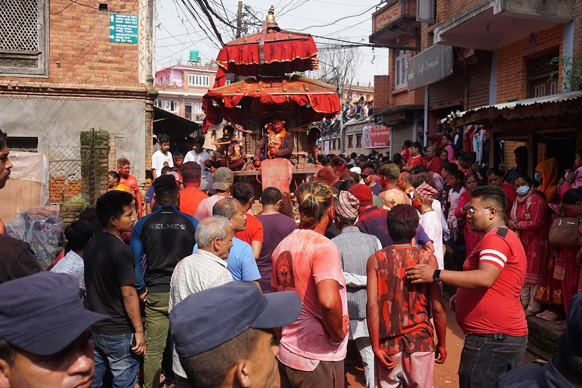 पनौतीमा एक हजार ४ सय २१ वर्षदेखि मनाइँदै आइएको हिले जात्रा सुरु