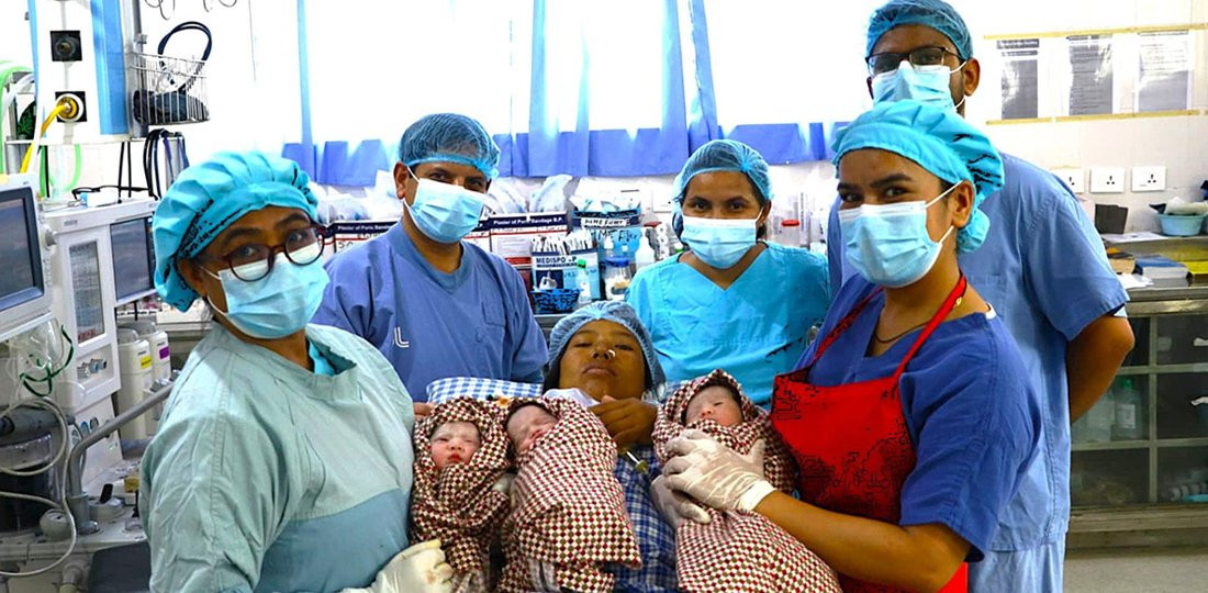 ओखलढुङ्गामा तिम्ल्याहा शिशु जन्मिए, तीनै जना स्वस्थ