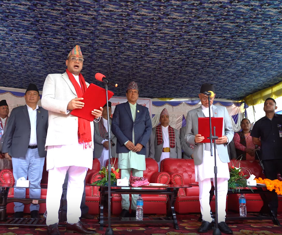 वागमतीका नवनियुक्त मुख्यमन्त्री बानियाँले लिए शपथ ग्रहण