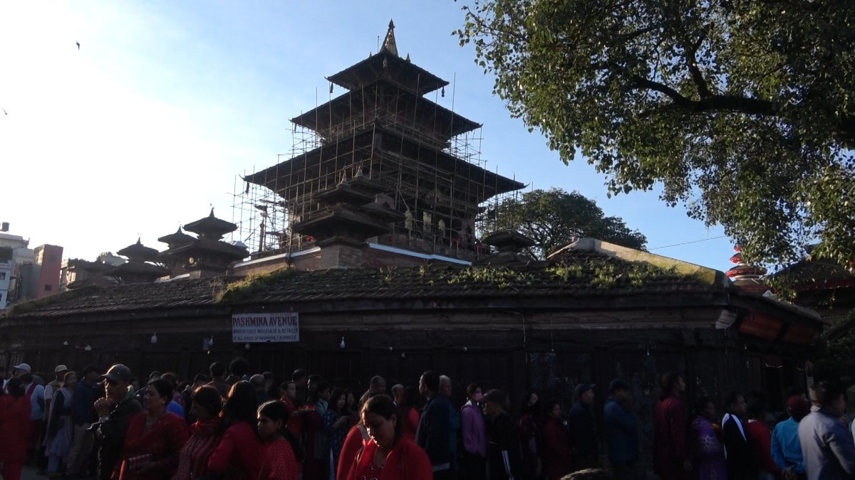 महानवमीको अवसरमा तलेजु मन्दिर सर्वसाधारणका लागि खुला