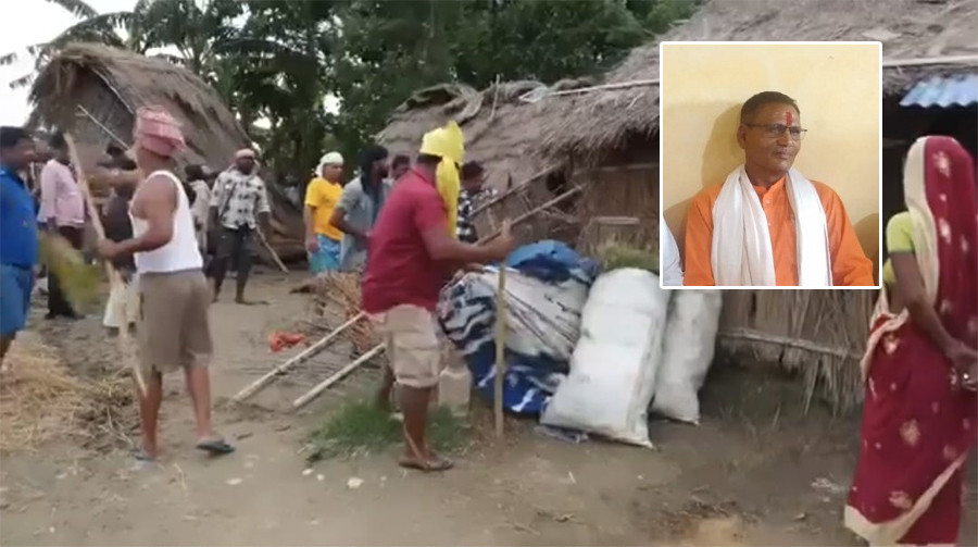 सिराहामा दलित समुदायको घर भत्काएपछि वडाध्यक्ष पक्राउ, १३ जनाविरूद्ध जाहेरी