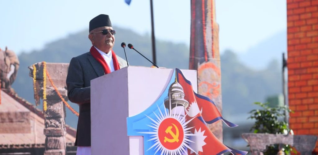 महाधिवेशनको उद्घाटनमा उपस्थित मात्रै एमाले भन्ने नठानुस्ः ओली