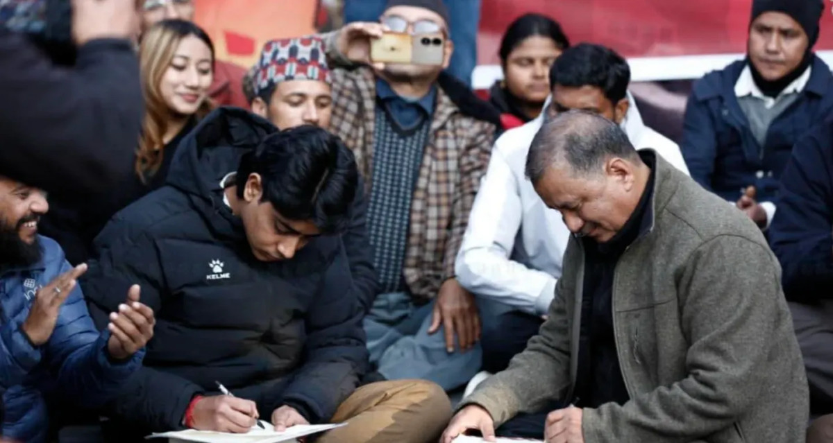 विप्लव नेतृत्वको नेकपा र जेनजी समूहबीच चार बुँदे सहमति