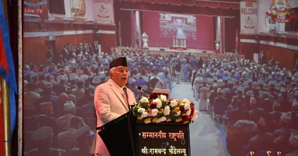 राष्ट्रपति पौडेलद्वारा आगामी निर्वाचन निष्पक्ष, स्वतन्त्र र भयरहित हुनेमा जोड