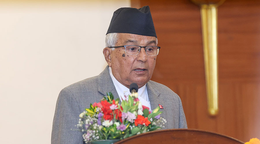 निर्वाचनले विकास र समृद्धिको यात्रालाई नयाँ उचाइमा पुर्‍याउनेछ : राष्ट्रपति पौडेल