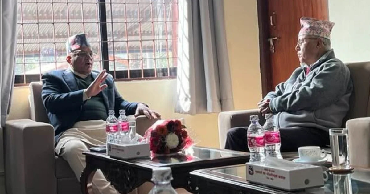 अर्थमन्त्री रामेश्वर खनाल र गण्डकी प्रदेशका मुख्यमन्त्री सुरेन्द्रराज पाण्डेबीच भेटवार्ता सम्पन्न