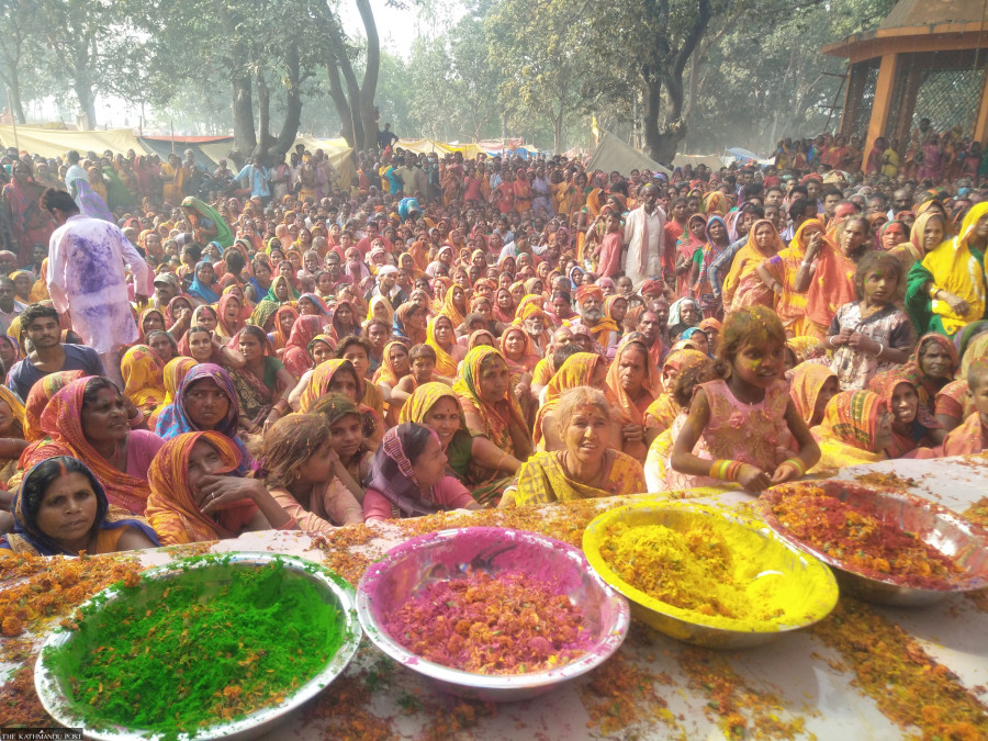 कञ्चनवनमा मिथिला मध्यमा परिक्रमाको डोला आगमन, परम्परागत होली महोत्सव सुरु
