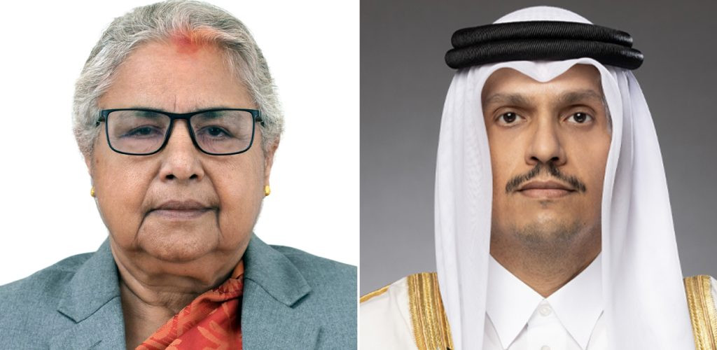 प्रधानमन्त्री कार्कीले कतारसँग टेलिफोन वार्ता गरी नेपाली नागरिक सुरक्षा र क्षेत्रीय शान्तिप्रति जोड दिनुभयो