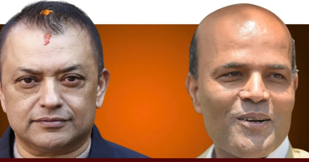 सर्लाही–४ मा पराजित कांग्रेस सभापति गगन थापाले रास्वपाका अमरेशकुमार सिंहलाई बधाई