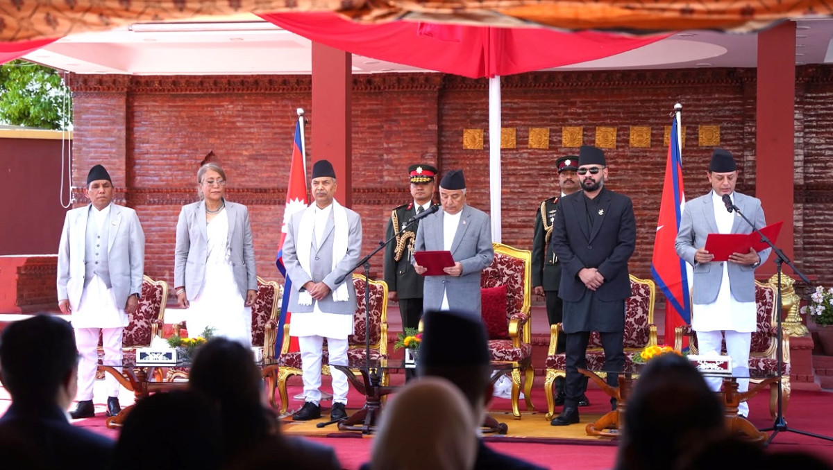 नवनिर्वाचित सभामुख अर्यालद्वारा शपथ ग्रहण
