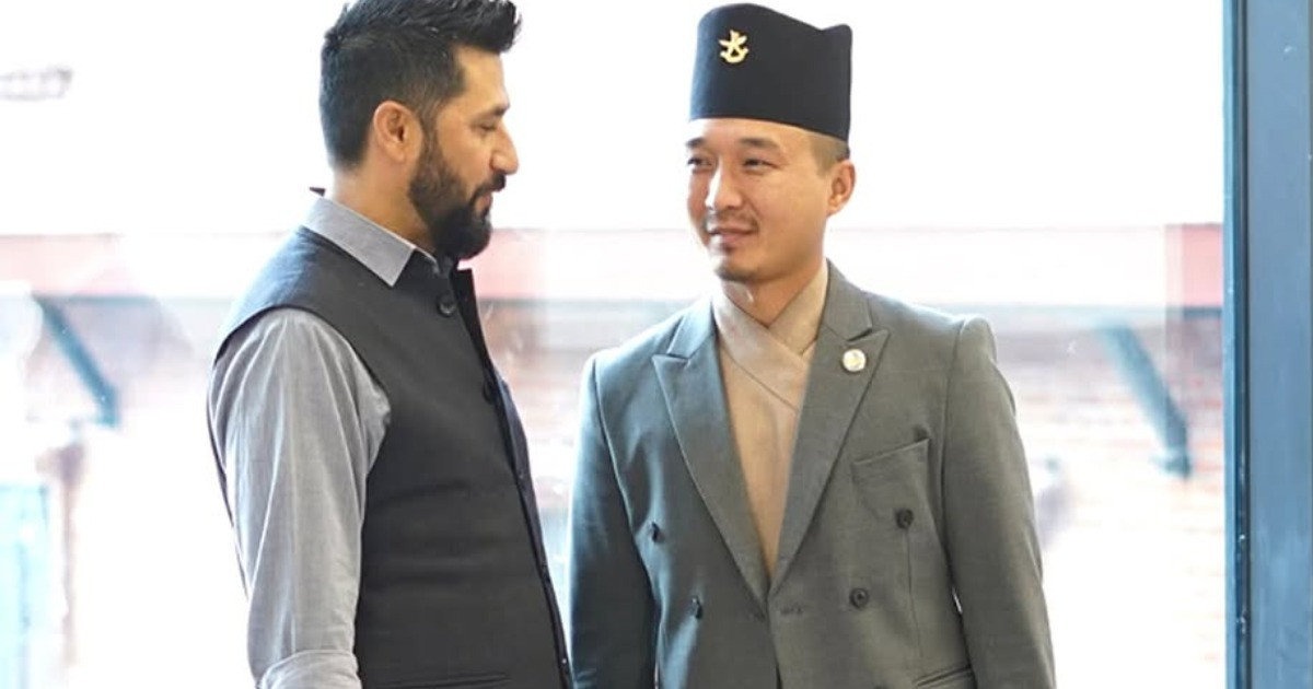 रवि लामिछानेलाई भेट्न गृहमन्त्री गुरुङ बूढानीलकण्ठमा