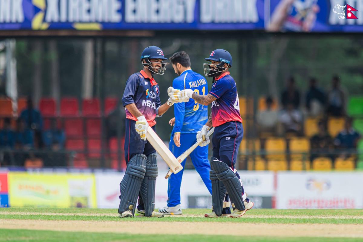 यूएईविरुद्ध नेपाल दबाबमा, २५ ओभरमा ५ विकेट गुमाउँदै १०७ रन