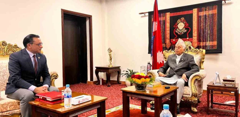 अर्थमन्त्री वाग्लेले राष्ट्रपतिलाई गराए बजेटबारे जानकारी