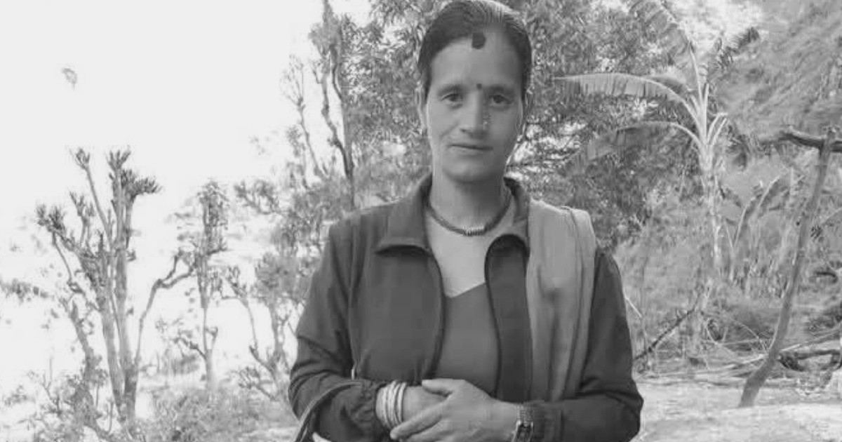 घाँस काट्न गएकी महिलाको ढुंगाले लागेर मृत्यु