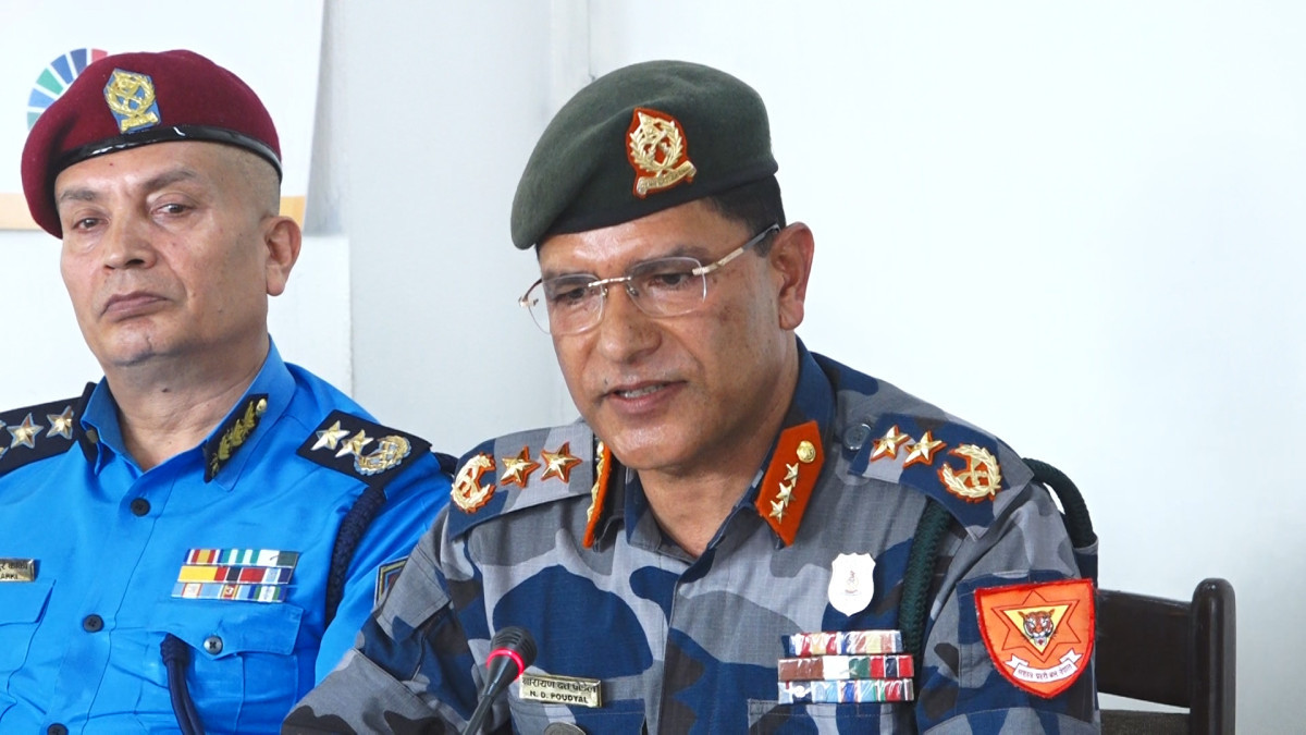 सीमा सुरक्षा र अपराध नियन्त्रणमा सशस्त्र प्रहरी प्रतिवद्ध छः महानिरीक्षक पौडेल