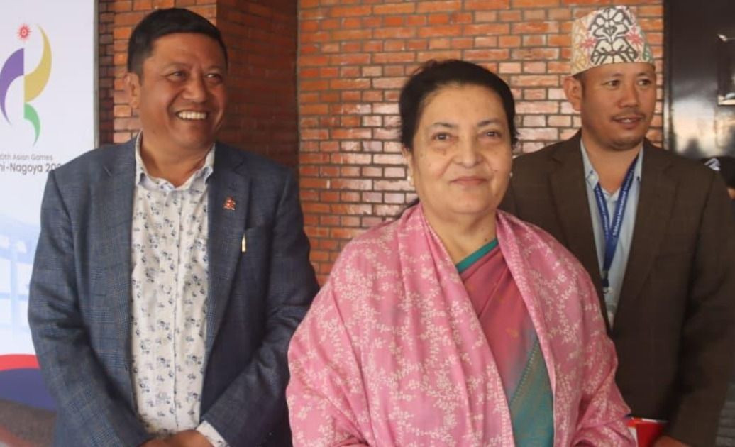 पूर्वराष्ट्रपति भण्डारी चीन प्रस्थान
